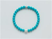 Bracciale Miluna Donna Terra E Mare in Argento Pasta di turchese PBR3206